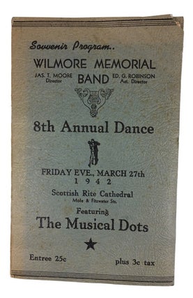 Item #20052 Eighth Annual Dance. Wilmore Memorial Band