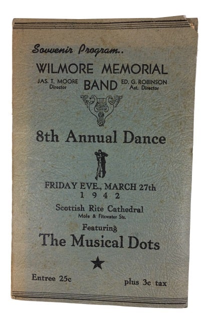 Item #20052 Eighth Annual Dance. Wilmore Memorial Band.