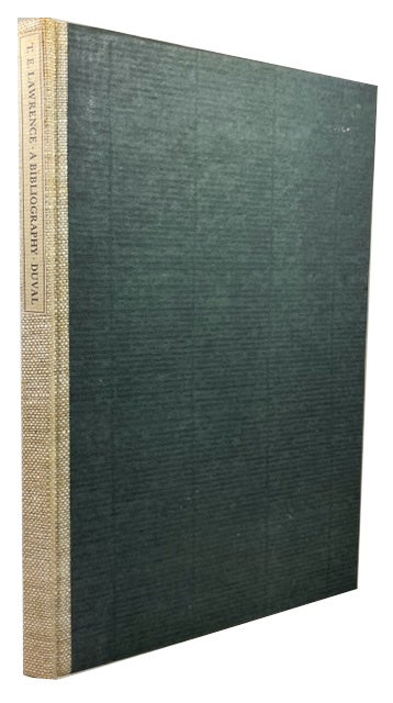Item #2424 T.E. Lawrence: A Bibliography. Elizabeth Duval.