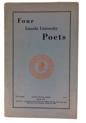 Item #24703 Four Lincoln University Poets ... Waring Cuney, William Allyn Hill, Edward Silvera,...
