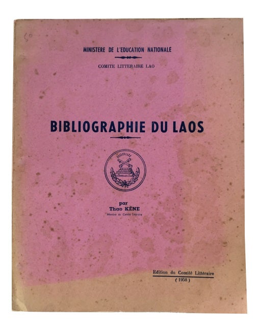 Item #28277 Bibliographie du Laos. Thao Kene.