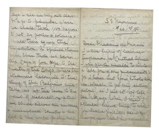 Item #33979 Three Autograph Letters, signed, to Madame Emilie de Morier (née Naville). Arthur...