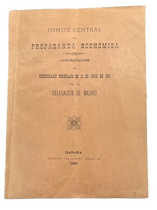 Item #44433 Contestacion al cuestionario formulado por la delegacion en Madrid en 24 de junio de...