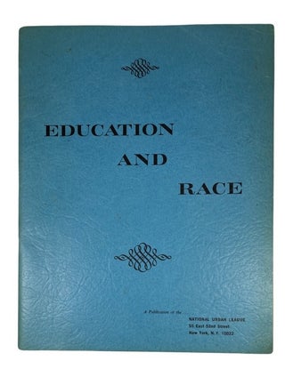 Item #49423 Education and Race. [cover title]. Sylvia Lauter