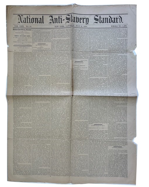 Item #53703 National Anti-Slavery Standard, No. 1466 (July, 11, 1868)
