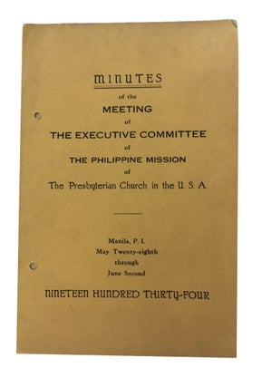 Item #54285 Minutes of the Meeting of the Executive Committee of The Philippine Mission of The...