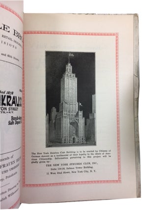 Festschrift zum Deutscher Tag Sonntag, den 30, Oktober 1927 im Mecca Tempel