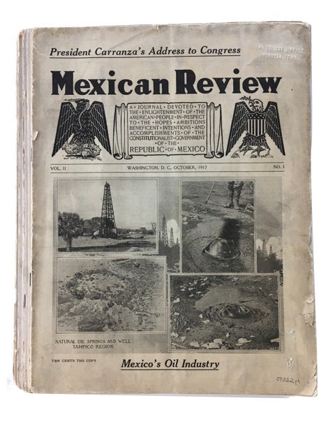 Item #59322 The Mexican Review, 10 Issues: Vol. II, Nos. 1, 2, 3, 5, 6, 7, 8, 9, 10/11, 12/13 (Oct., 1917 - Sept.-Oct., 1918)