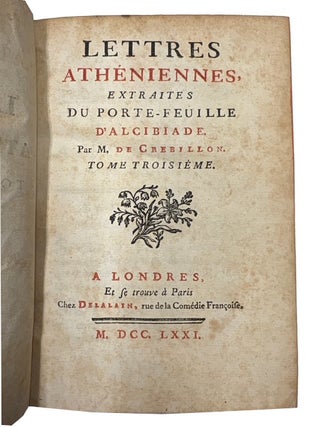 Lettres Atheniennes: Extraites du Porte-Feuill.e d'Alcibiade