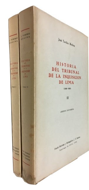 Item #62527 Historia del Tribunal de la Inquisicion de Lima, 1569-1820. Jose Toribio Medina.