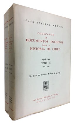 Item #62528 Coleccion de documentos ineditos para la historia de Chile. Segunda serie. Jose...