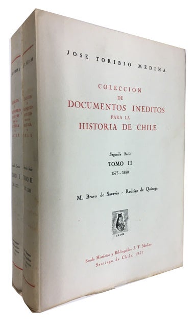 Item #62528 Coleccion de documentos ineditos para la historia de Chile. Segunda serie. Jose Toribio Medina.