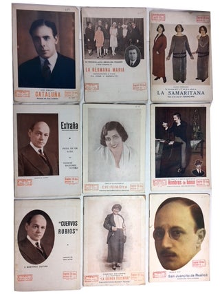 Theater in Buenos Aires. An interesting sampling (52 issues) of the small format publications relating to plays in Buenos Aires in the 1920s and 1930s: El Teatro Argentino, No. 29; Teatro Popular, Ano 3, No. 80; Seleccion Teatral, Nos. 1 (Segunda edicion) & 12; Brambalinas Revista Teatral, Nos. 79, 82, 131, 168, 176, 183, 279, 291, 502, 622 (tercera edicion), 625, 653, 656, 699, and 701; La Escena, Nos. 134, 143, 472, 546, 614, 691, 740, 756, 757, and 762; and Argentores, Nos. 6, 13, 22, 27, 28, 30, 31, 39, 46, 60, 72, 106, 117, 179, 185, 205, 215, 229, 233, 246, 249, 255, 259, and 267