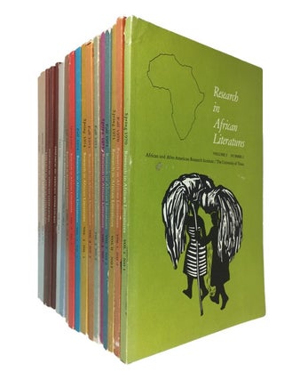 Item #67817 Research in African Literatures. 34 issues