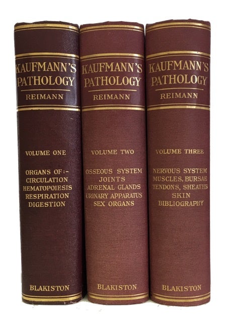 Item #67958 Pathology for Students and Practitioners. [Complete three volume set]. Edward Kaufmann.