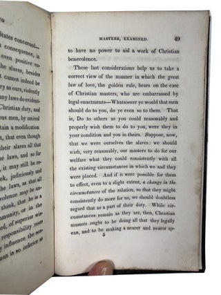 Onesimus: or the Apostolic Directions to Christian Masters, in Reference to Their Slaves, Considered