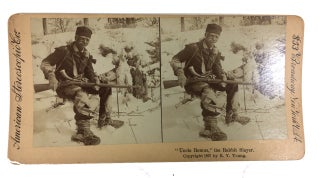 Item #68720 Uncle Remus, the Rabbit Slayer. Stereo View Card