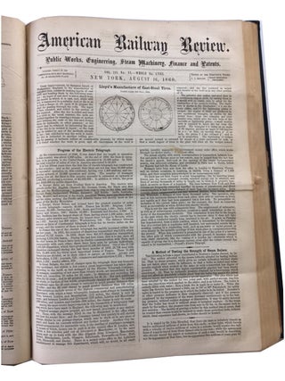 American Railway Review, Volume III (July 5, 1860-January 3, 1861)