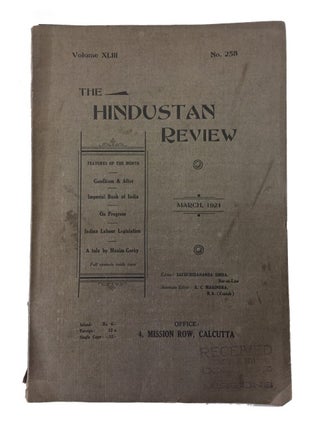 Item #70481 Hindustan Review. 28 issues dated between 1921 and 1929.; Includes: Vol. XLIII, Nos....