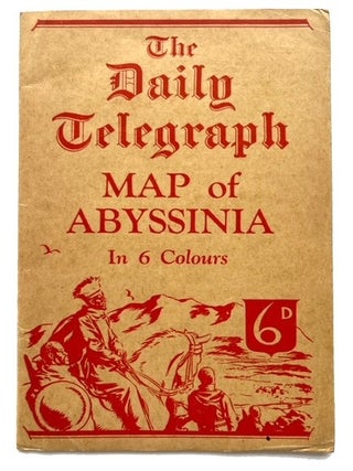Item #72325 The Daily Telegraph Map of Abyssinia. In 6 Colours. Folding Map