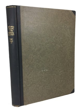 Item #72540 Monthly Report of the Military Governor ... September 1947. No. 27. Territory under...