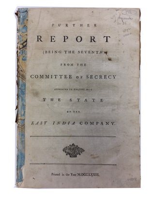 Item #74848 Further Report (being the Seventh) from the Committee of Secrecy appointed to...