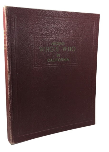 Item #75104 Negro Who's Who in California. 1948 edition. Commodore Wynn, Director John W. Roy.