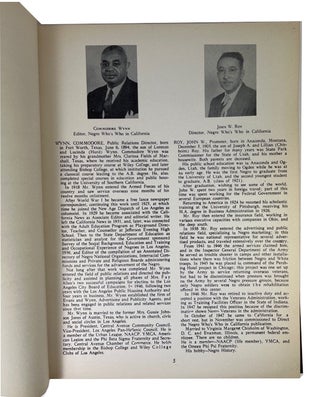 Negro Who's Who in California. 1948 edition