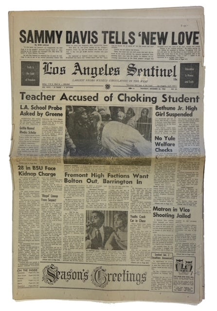 Item #75561 Los Angeles Sentinel, Vol. XXXV, No. 52 (December 26, 1968)