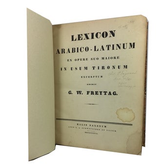 Lexicon Arabico-Latinum Ex Opere Suo Maiore in Usum Tironum Excerptum
