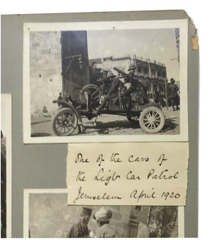 Photos of Palestine in 1920 on 4 Leaves from an Album Compiled by W. E. H. Condon. [our title]