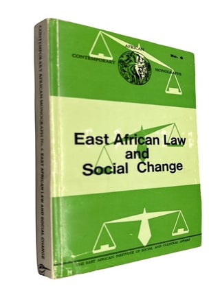 Item #79371 East African Law and Social Change. G. F. A. Sawyerr