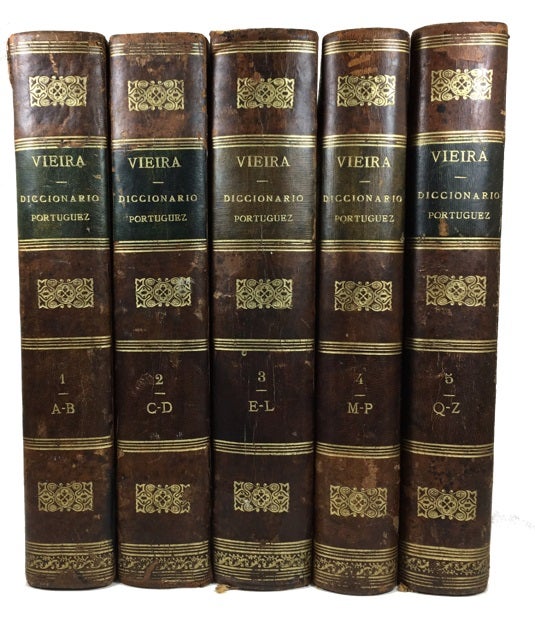 Item #79808 Grande Diccionario Portuguez ou Thesouro da Lingua Portugueza. [5 vols.]. Domingos Vieira.