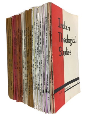 Item #79815 Indian Theological Studies, 27 issues of this quarterly Catholic periodical dated...