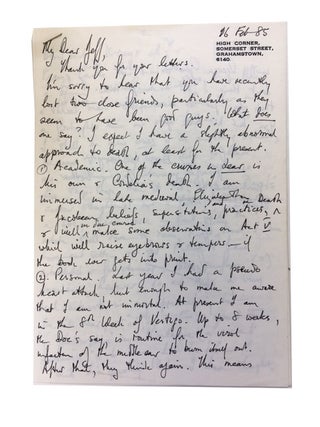 Archive of Letters and Other Materials