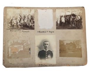 Item #81350 Boer Prisoners in Bermuda. [caption under one of the photos]. Photographs