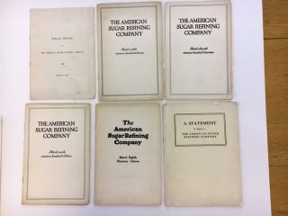 Item #81435 Annual Report[s] for 1910, 1911, 1913, 1914, 1915, and 1916. American Sugar Refining...