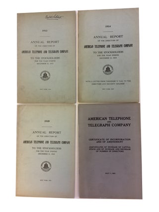 Annual Report[s) for 1907-1915