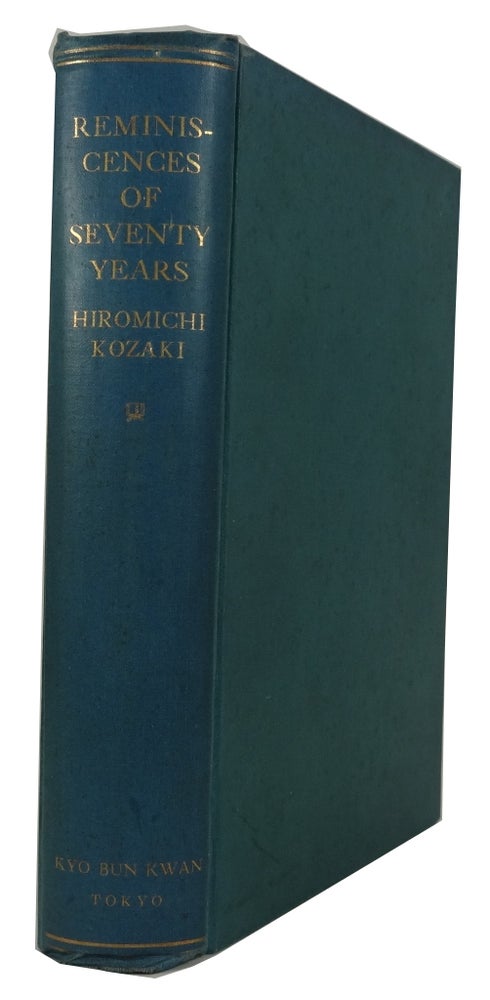 Item #83050 Reminiscences of Seventy Years: The Autobiography of a Japanese Pastor. Kozaki Hiromichi.