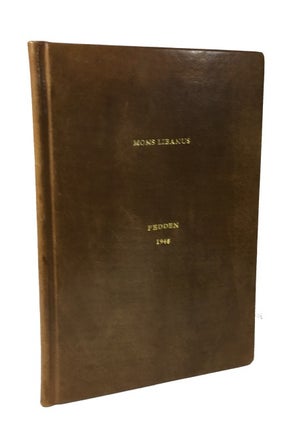 Item #84016 The Journal of a Voyage through the More Unfrequented Regions of Mons Libanus...