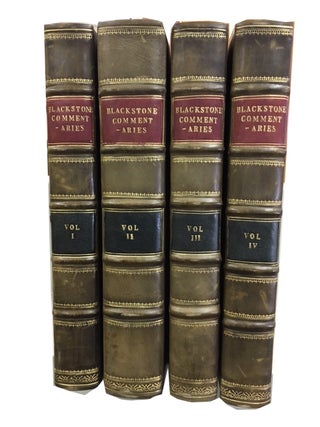 Item #85319 Commentaries on the Laws of England. William Blackstone