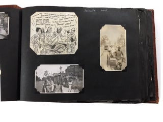 WWII American Soldier's Album Mostly Devoted to Life and Scenes in India and Titled "Half Way Round the World with Remington"