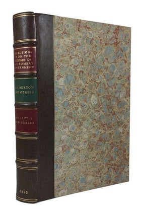 Item #85372 Selections from the Records of the Bombay Government, No. XVII. - New Series. Part...
