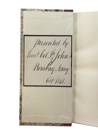 Journal of the Bombay Branch of the Royal Asiatic Society. Bound volume containing two early issues (January, 1849 and January, 1850)