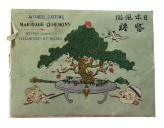 Item #85448 Japanese Customs. Marriage Ceremony. Sixteen Assorted. Coloured by Hand [title on...