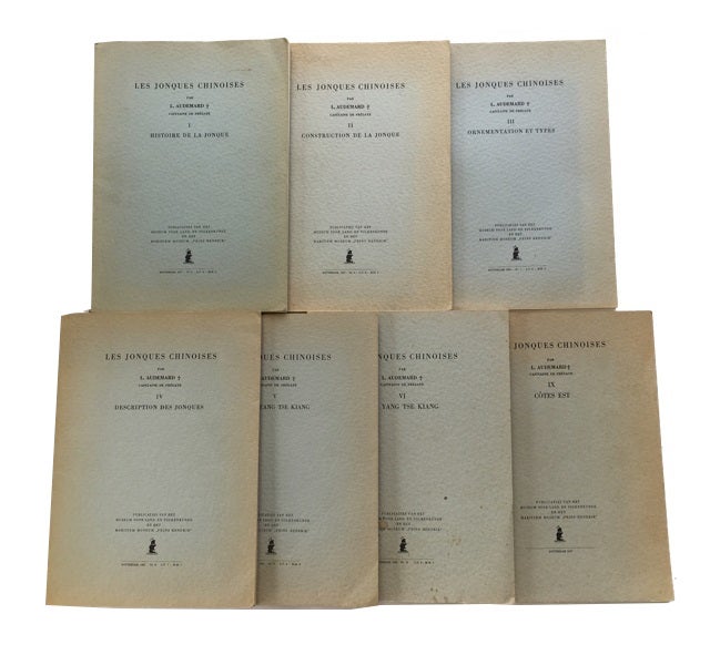 Item #85487 Les Jonques Chinoises [Parts I-VI and IX only of 9 parts numbered I-VI, VII/VIII, IX and X]. Louis Audemard.