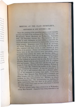 Memorial of the Class of 1830, Yale College. [With Appendix of 1885]