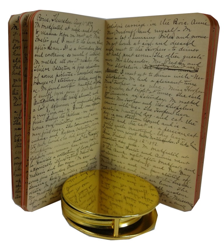 Item #85739 Handwritten Diary covering July 23-December 31, 1892. Mary Edith Rusk.