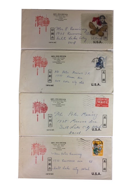 Item #85786 Four Printed Fundraising Letters for his "Operation "Kunag Jen" of Kuang Jen School in Taipei, Formosa. Rev. Ivo Stuyck.