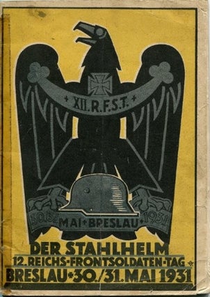 Item #85801 Der Stahlhelm: 12 Reichs-Frontsoldaten-Tag, Breslau 30./31. Mai 1931